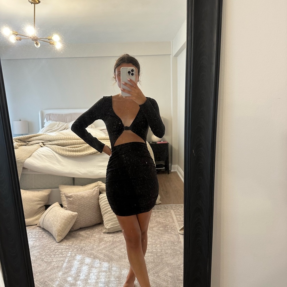 Black Cut-Out Dress